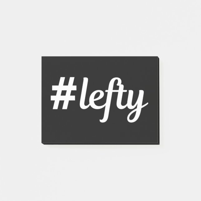 Notas Post-it® # Lefty Left Hander's (Anverso)