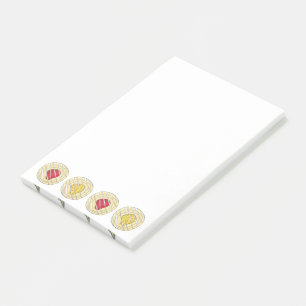 Notas Post-it® Lemon Cherry Daniels Desayuno Pastel dulce