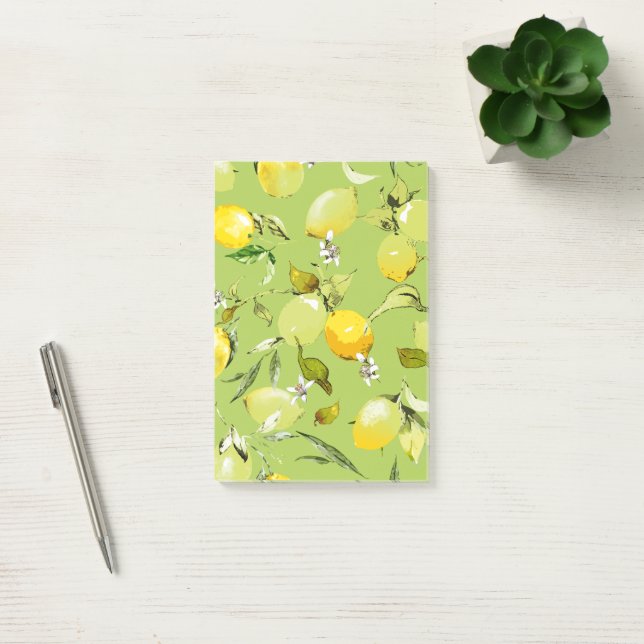 Notas Post-it® Lemones acuarelas 23 (Oficina)