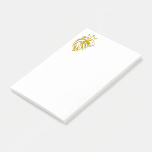 Notas Post-it® León con Corona - Estilo Oro 2