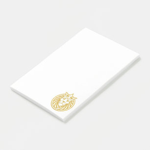 Notas Post-it® León con Corona - Estilo Oro 4