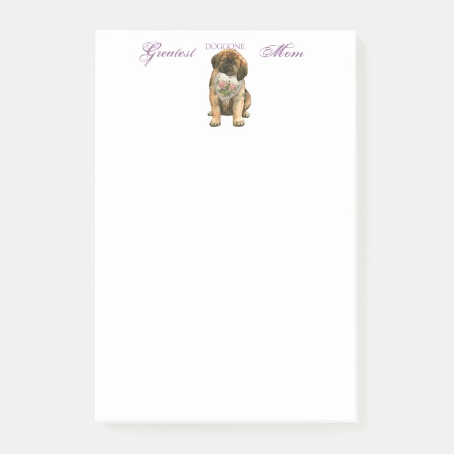 Notas Post-it® Leonberger Heart Mom (Anverso)