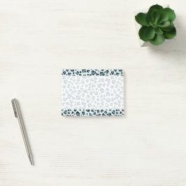 Notas Post-it® Leopard Print, Leopard Spots, Blue Leopard