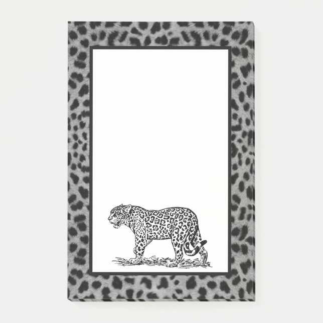 Notas Post-it® Leopardo (Anverso)