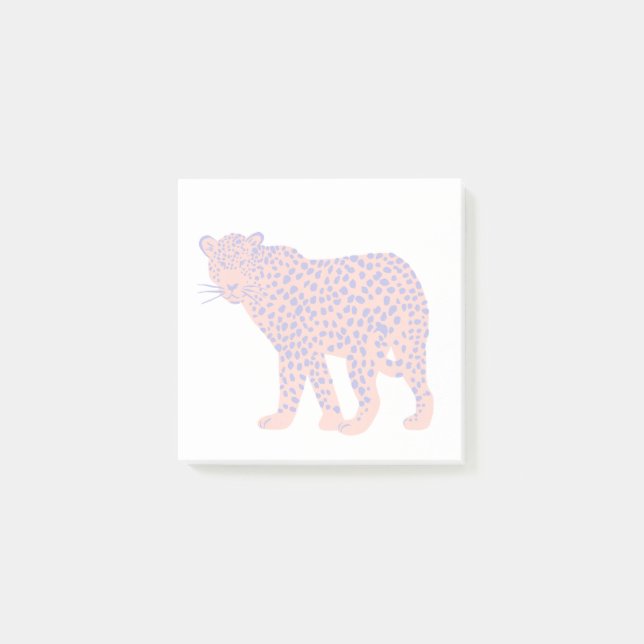 Notas Post-it® Leopardo brillante (Anverso)