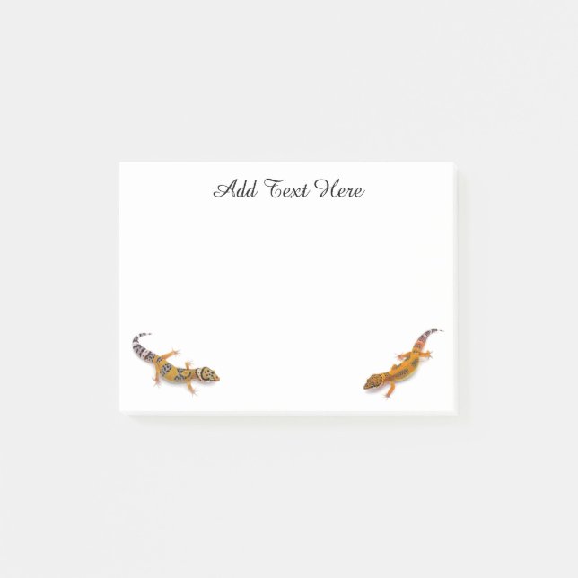 Notas Post-it® Leopardo Gecko Lizard personalizado (Anverso)