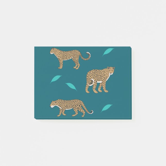 Notas Post-it® Leopardos (Anverso)