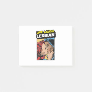 Notas Post-it® Lesbiana de la risa en vivo