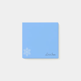 Notas Post-it® Let it Snow Blue Post-it Notes
