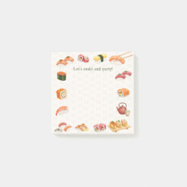 Notas Post-it® Let’s sushi and party! 