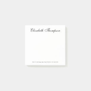Notas Post-it® Letra cursiva elegante