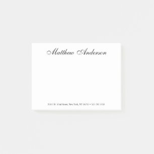 Notas Post-it® Letra cursiva elegante