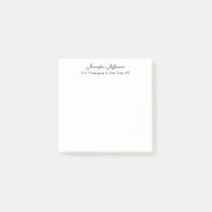 Notas Post-it® Letra manuscrita moderna elegante simple profesion