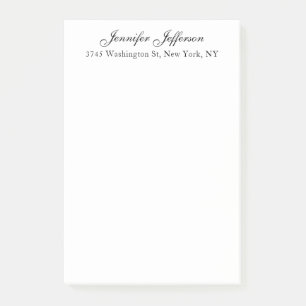 Notas Post-it® Letra manuscrita moderna elegante simple profesion