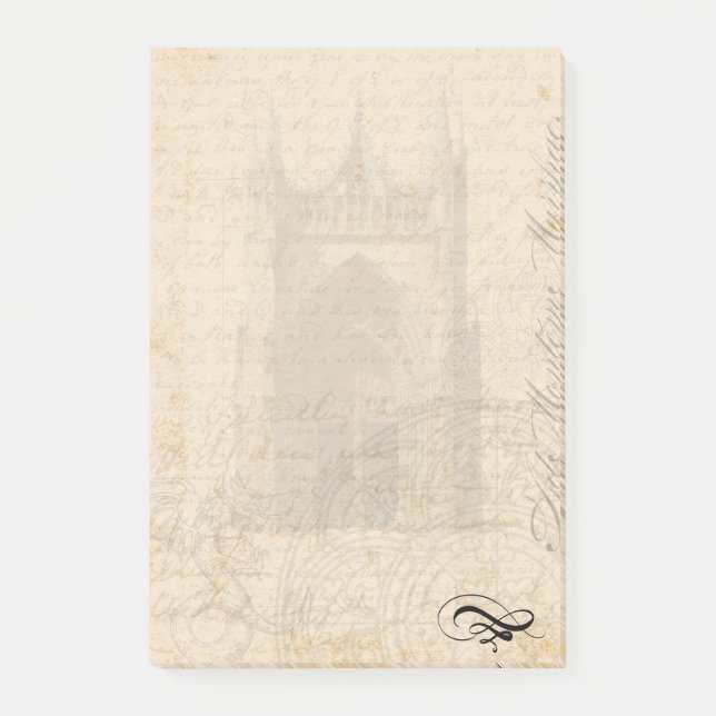 Notas Post-it® Letra Medieval - Palimpsesto (Anverso)