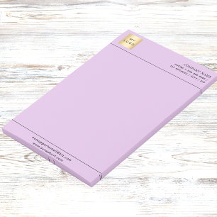 Notas Post-it® Letrero del logotipo de negocios morado de Lavende