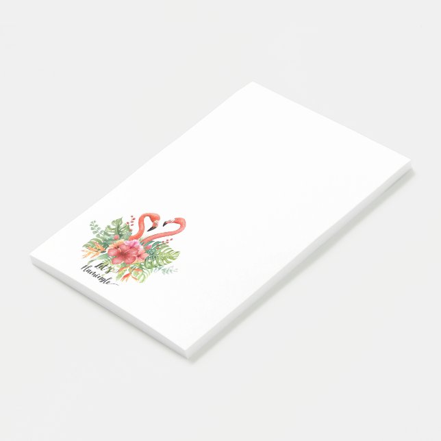 Notas Post-it® Lets Flamingle (En perspectiva)