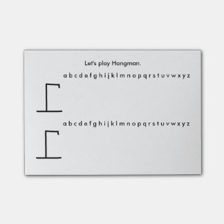 Notas Post-it® Let's play hangman Post it Notes