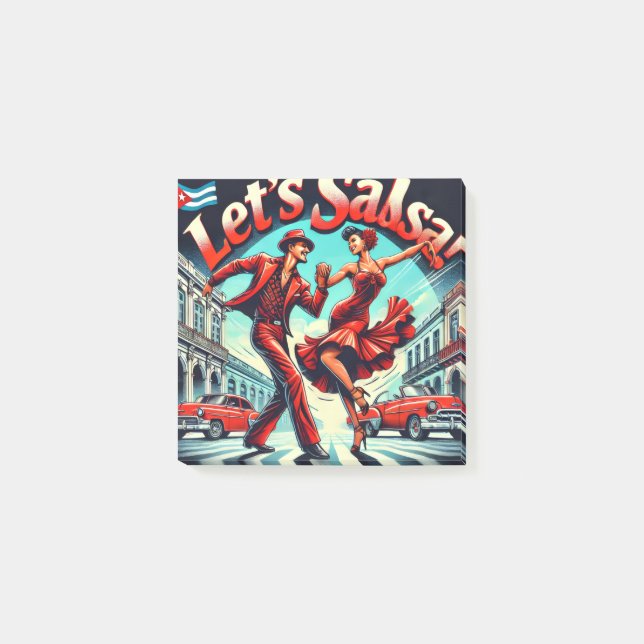 Notas Post-it® Lets Salsa ,Latin Dancing (Anverso)