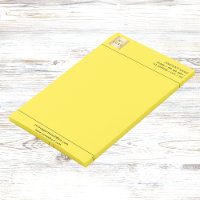 Leyenda del logo de un negocio amarillo