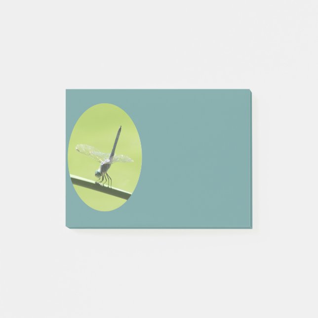 Notas Post-it® Libélula azul (Anverso)