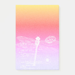 Notas Post-it® Libélula de gradiente pastel