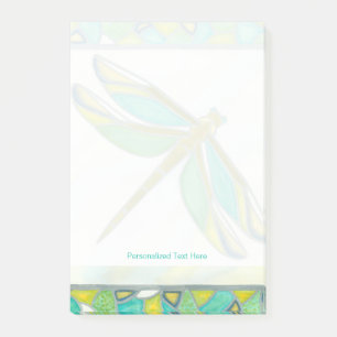 Notas Post-it® Libélula en colores pastel luminosa por la fuga de