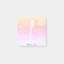 Libélula personalizada gradiente pastel