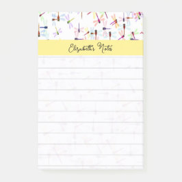 Notas Post-it® Libélulas coloridas personalizadas