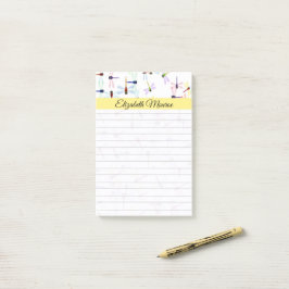 Notas Post-it® Libélulas coloridas personalizadas