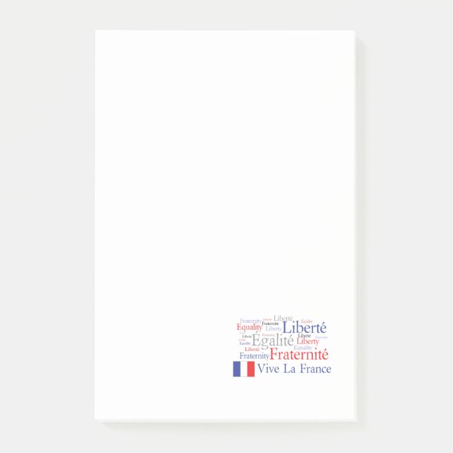 Notas Post-it® Liberté - Egalité - Fraternité: Revolución (Anverso)