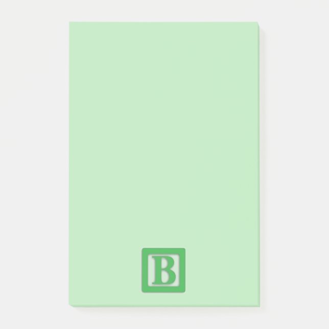 Notas Post-it® Libreta de la pulgada de la letra de molde del (Anverso)