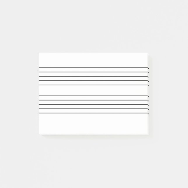 Notas Post-it® Libreta del personal de la música
