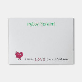 Notas Post-it® Libreta pegajosa del amor