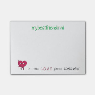 Notas Post-it® Libreta pegajosa del amor