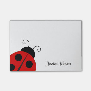 Notas Post-it® Libreta personalizada de la mariquita