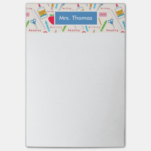 Notas Post-it® Libreta personalizada escuela del post-it