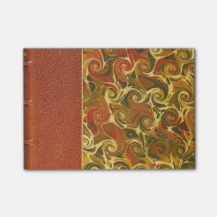 Notas Post-it® Libro antiguo elegante, modelo adornado del