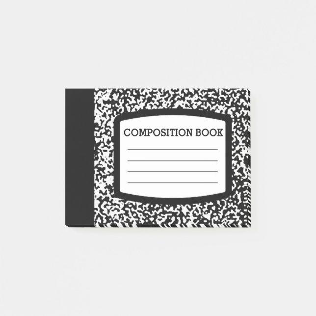 Notas Post-it® Libro de composición de personalizados Escuela/Pro (Anverso)