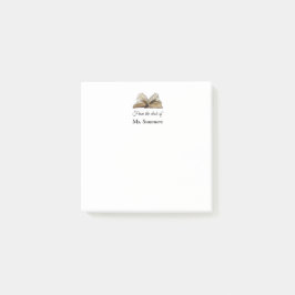 Notas Post-it® Libro del escritorio del profesor