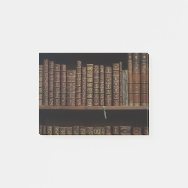 Notas Post-it® libros cubre biblioteca antigua de libros (Anverso)