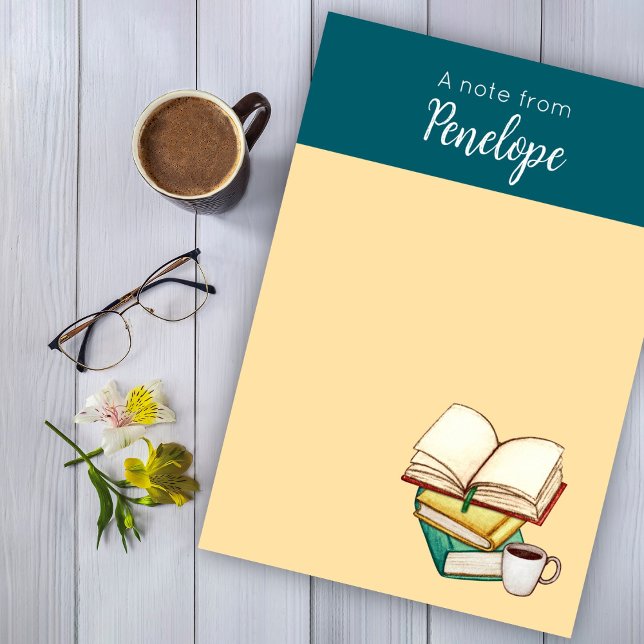 Notas Post-it® Libros y café (Subido por el creador)