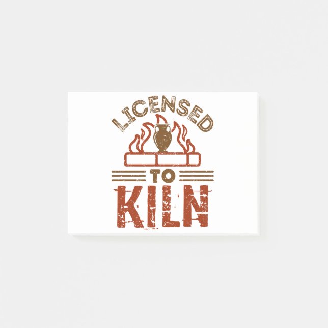 Notas Post-it® Licencia para matar cerámicas de fabricantes de ce (Anverso)