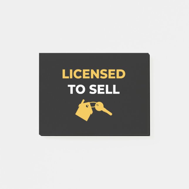 Notas Post-it® Licensed To Sell (Anverso)