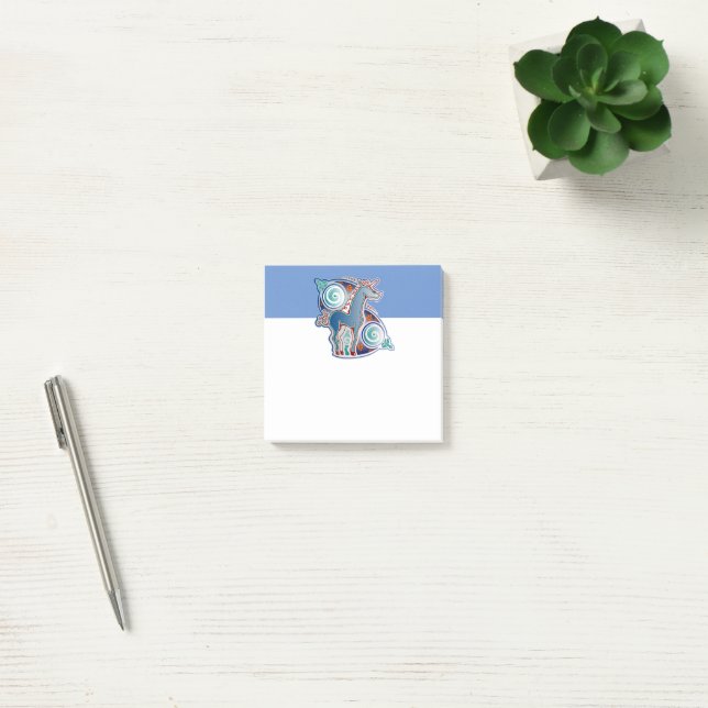 Notas Post-it® Licorne celtique (Oficina)