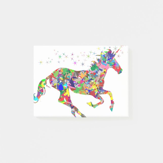 Notas Post-it® Licorne Rainbow (Anverso)