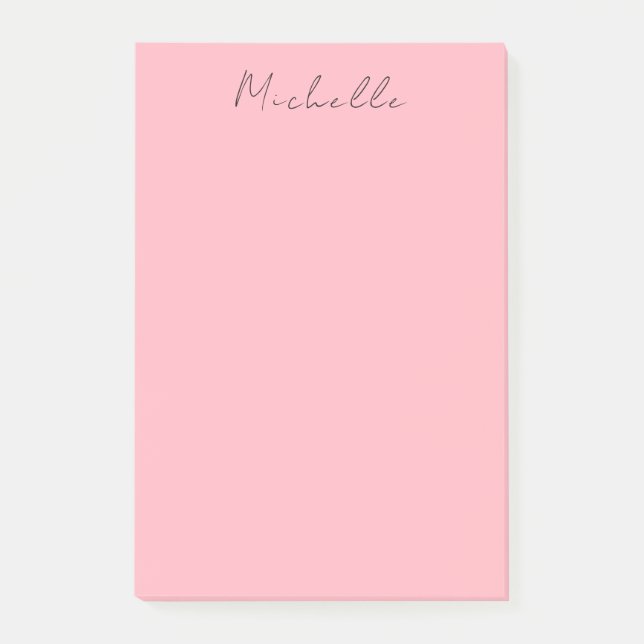 Notas Post-it® Light Pink Professional Unique Classic Handwriting (Anverso)