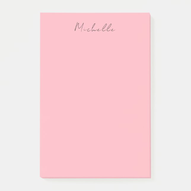 Notas Post-it® Light Pink Professional Unique Classic Handwriting (Anverso)