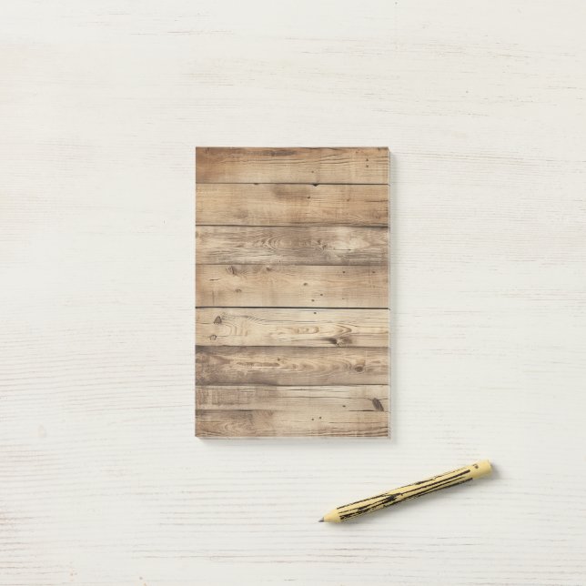 Notas Post-it® Light Woodgrain Barnboard (Escritorio)