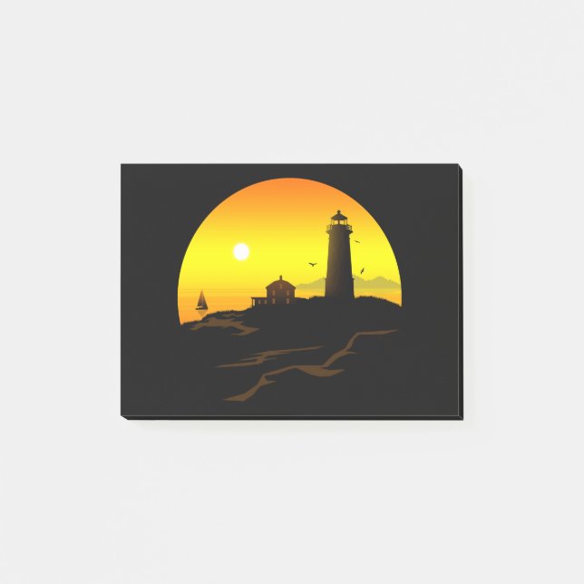 Notas Post-it® Lighthouse Sundown (Anverso)